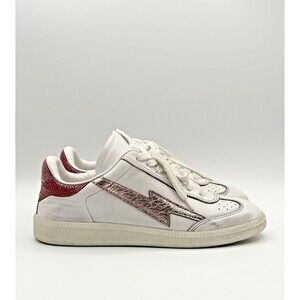 Isabel Marant White and Red Sneakers